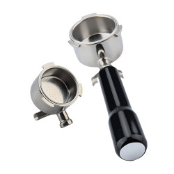 Portafilter s dvostrukim izljevom 4Barista 51 mm – De’Longhi Dedica (crna ručka)
