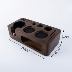 Tamper station 4Barista 51/54 mm | tamno orahovo drvo