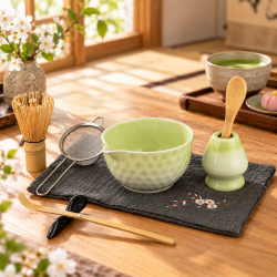 Matcha set 4Barista (light green) – keramički set za pripremu matcha čaja 