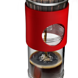 Kávovar Cafflano Go-Brew - červený