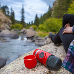 Prijenosni aparat za kavu Wacaco Nanopresso (red patrol) + kutija od platna