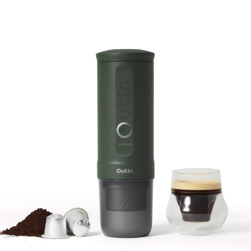 OutIn Nano 2 (Forest green) - aparat za kavu za putovanja
