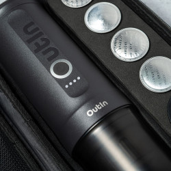 Outin Nano (Space Grey) set - aparat za kavu za putovanja + zaštitna torbica